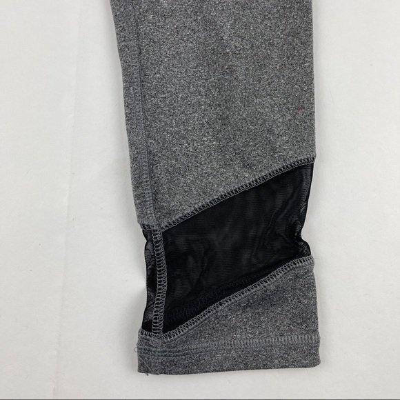 Justice Active Leggings Girls Size 8 Gray Black Mesh - Picture 3 of 8